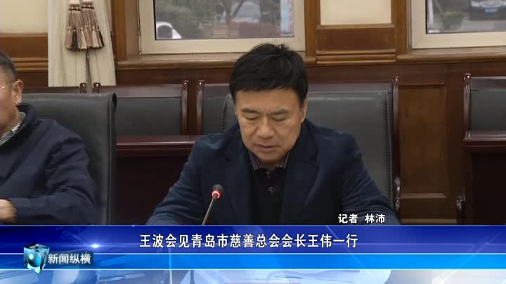 111王波会见青岛市慈善总会会长王伟一行